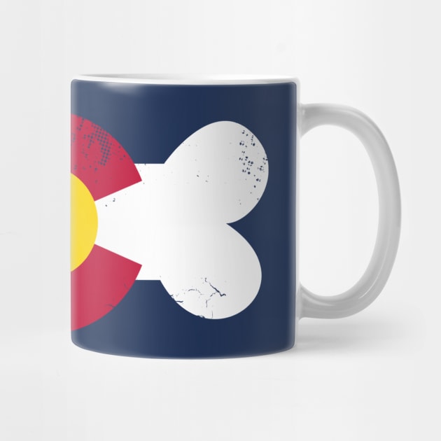 Colorado Flag Dog Bone by E